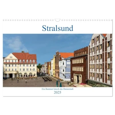 Abbildung von Ein Bummel durch die Hansestadt Stralsund (Wandkalender 2025 DIN A3 quer), CALVENDO Monatskalender