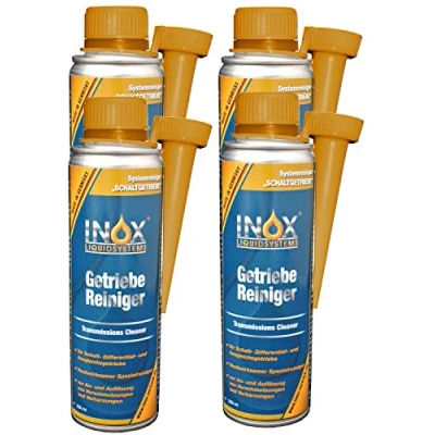 Abbildung von INOX® Getriebereiniger Additiv, 4 x 250 ml Zusatz löst Verschmutzungen im Getriebesystem, für alle Getriebearten