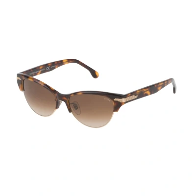 Abbildung von Lozza Damen SL4071M 09AJ Gläser SONNENBRILLEN Steckdose Metall Havanna Cat Eye