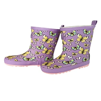 Abbildung von MAXIMO Gummistiefel &quot;Schmetterlinge&quot;, Jerseyfutter, Alloverprint, Reflex 3M