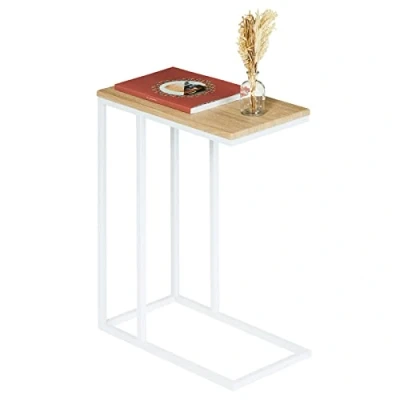 Abbildung von IDIMEX Beistelltisch DEBORA, Wohnzimmertisch Sofatisch Couchtisch Sonoma Metall Retro