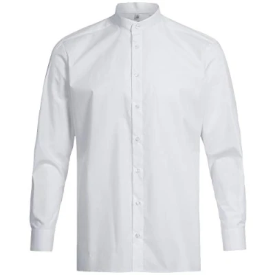 Abbildung von Greiff Größe 37/38 Gastro Moda Service Herren Hemd Regular Fit Langarm Stehkragen Weiss Modell 6772 1120
