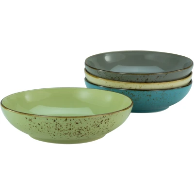 Abbildung von CreaTable Schale &quot;NATURE COLLECTION&quot;, 4 tlg., aus Steinzeug, Servierschale, Naturfarben, Ø 22,5 cm
