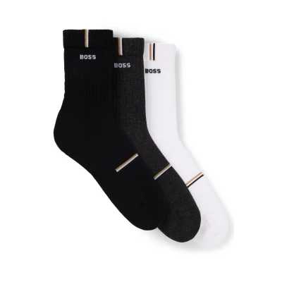 Abbildung von BOSS Freizeitsocken 3P QS Rib Design (Packung, 3 Paar) mit Logo
