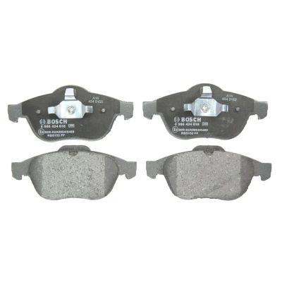 Abbildung von BOSCH 0 986 424 616 Bremsbelagsatz Low Metallic mit Kolbenclip, Anti Quietsch Blech RENAULT: Vel Satis, ESPACE 4, LAGUNA 2