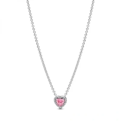 Abbildung von Pandora Damen Kette Silber/Rosa 398425C02 45