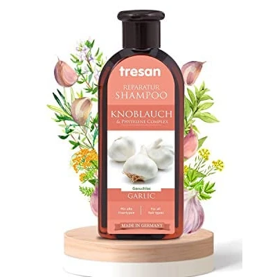 Abbildung von Tresan Knoblauch Reparatur Shampoo für alle Haartypen keine Parabene und Gluten 300 ml
