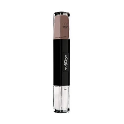 Abbildung von L&#039;Oréal Paris Infaillible Nagellack Braun / 2 in 1 Top Coat und Unterlack Graubraun 003 Timeless Taupe x 10 ml