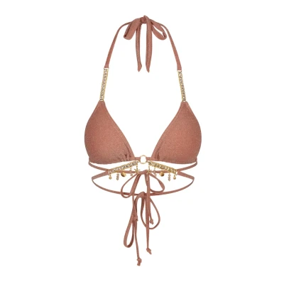 Abbildung von MODA MINX Bikini TOP Lumiere Seychelles Triangle Bikinitop, Damen, Größe: Small, Soft peach