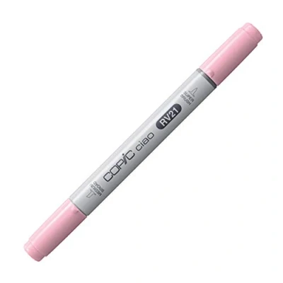Abbildung von COPIC Ciao Marker Typ RV 21, Light Pink, vielseitiger Layoutmarker, mit einer mittelbreiten und Brush Spitze