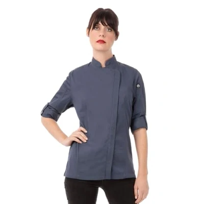 Abbildung von Chef Works Damen Coat Hartford Kochmantel, Blau, M