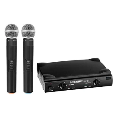 Abbildung von McGrey Mikrofon UHF 2V Dual Funk Set mit 50m Reichweite, Bedienerfreundlicher Aufbau und Nutzung