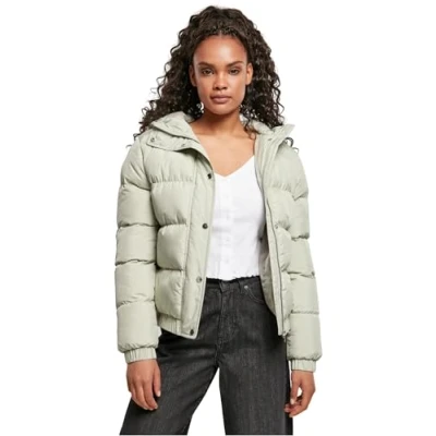 Abbildung von Urban Classics Damen TB1756 Ladies Hooded Puffer Jacket Jacke, softsalvia, 5XL