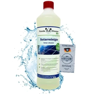 Abbildung von PandaCleaner Bio Solar &amp; PV Anlagen Reiniger Solaranlagen Zubehör Reinigungskonzentrat (1 St. 1000ml Flasche 1l)