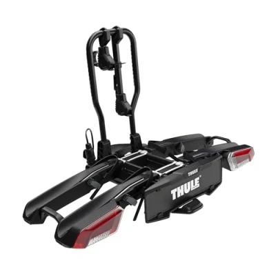 Abbildung von Thule EasyFold 3 2 Bike (944100) Fahrradträger für Anhängerkupplung, Fahrräder, Kupplungsträger, faltbar und abklappbar