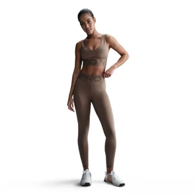 Abbildung von Nike Performance Sculpt Tights, Damen, Größe: Large, Mink brown/white