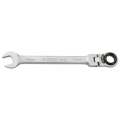 Abbildung von Unior Gelenkgabelratschenringschlüssel 17mm Länge 234mm 161/2