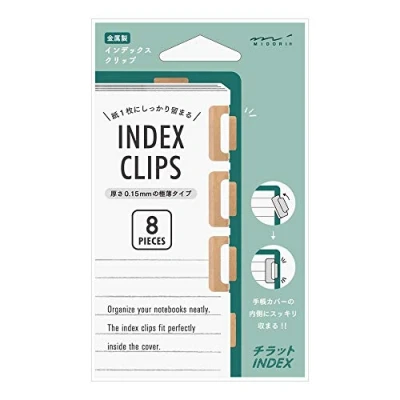 Abbildung von Midori Index Clips Kupfer