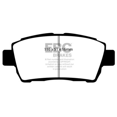 Abbildung von Bremsbelagsatz, Scheibenbremse EBC Brakes DP41295R