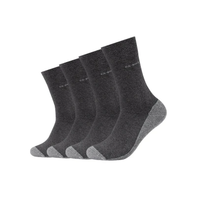 Abbildung von camano 4 PACK Socken, Größe: 36 40, Dark grey melange