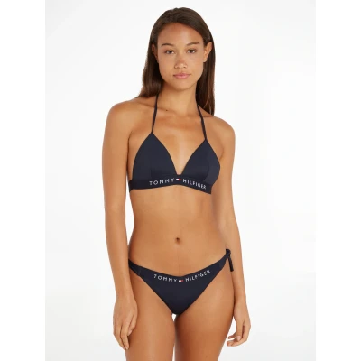 Abbildung von Tommy Jeans Triangle Bikinitop, Damen, Größe: Medium, Twilight navy