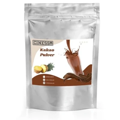 Abbildung von Cinesso Kakao Trinkschokolade Kakaopulver, Schokoladengetränk, Schokoladenaromen, mit natürlichen Aromen, schnelle und einfache Zubereitung, für Feierlichkeiten (1 Kg, Ananas)