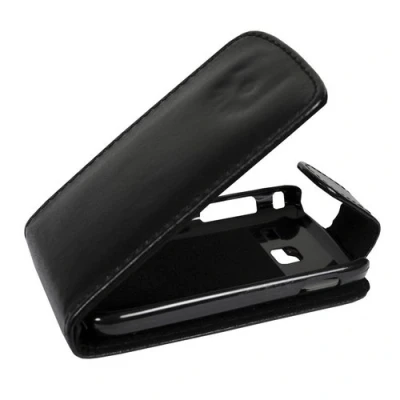 Abbildung von Mobilfunk Krause Flip Case Etui Handytasche Tasche Hülle für Samsung GT S6102 / (Schwarz)