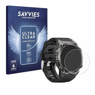 Abbildung von Savvies 6 Stück Schutzfolie für Dekelife G55 1.46&quot; Displayschutz Folie Ultra Transparent