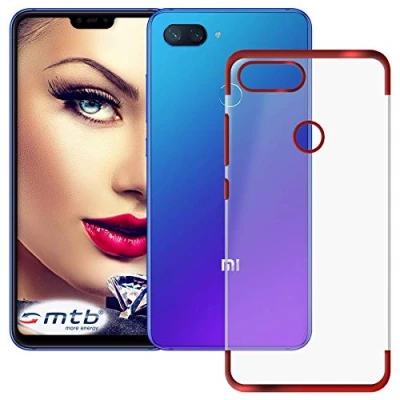 Abbildung von mtb more energy® Schutz Hülle Elegance für Xiaomi Mi 8 Lite (6.26&#039;&#039;) rot flexibel TPU Case Cover Tasche