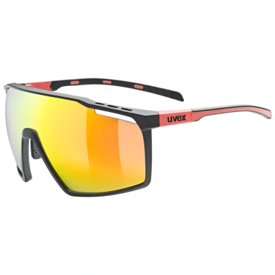 Abbildung von Uvex mtn perform Sportbrille für Damen und Herren beschlagfrei druckfreier Sitz &amp; perfekter Halt black red matt/red one size