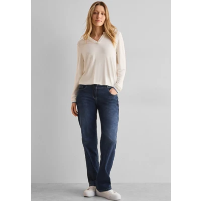 Abbildung von Cecil Jeans Straight Leg, Damen, Größe: 34x30, Blau