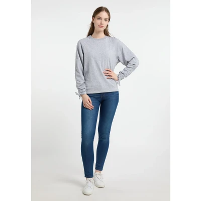 Abbildung von DREIMASTER Maritim Damen Sweatshirt S / Hellgrau Melange 80% Baumwolle 20% Polyester