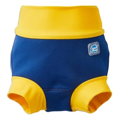 Abbildung von Splash About Happy Nappy Duo Wiederverwendbare Schwimmwindel, Navy/Gelb, 12 24 monate