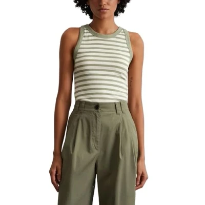 Abbildung von Marc O&#039;Polo Striped Top Multi smooth sage, Damen, Größe: Medium, sage