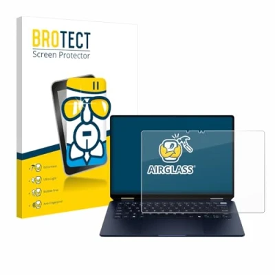 Abbildung von BROTECT Schutzglas für HP OmniBook Ultra Flip Schutzfolie Panzer Folie Glas [Extrem Kratzfest 9H, Anti Fingerprint, Transparent]