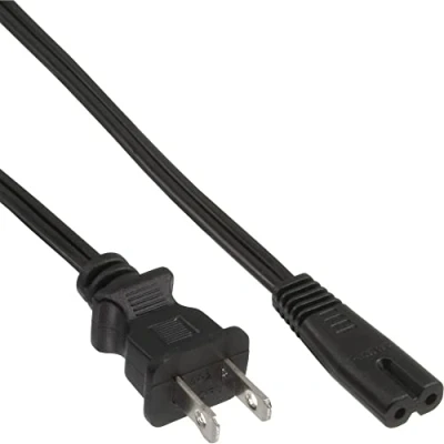 Abbildung von InLine 16654P Netzkabel, Netzstecker Japan auf Euro 8 C7 Stecker, schwarz, 1,8m