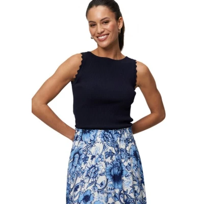 Abbildung von zero Wellenkante AM Armausschnitt Top, Damen, Größe: 42, Hydrangea
