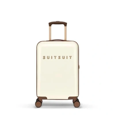 Abbildung von SUITSUIT Fab Seventies Handgepäck Koffer TSA Schloss 4 Rollen 33L Weiß