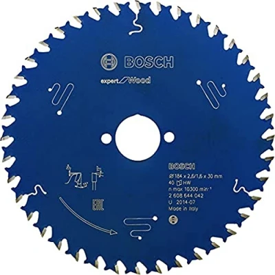 Abbildung von Bosch Professional Kreissägeblatt Expert for Wood (Holz, 184 x 30 2,6 mm, 40 Zähne, Zubehör Kreissäge)