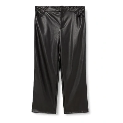 Abbildung von NOISY MAY NMANDY Yolanda PU HW Wide Pants Curve S*
