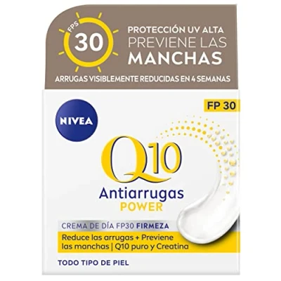 Abbildung von NIVEA Q10 Power Antiarrugas Cuidado de Día FP30 (50 ml), crema hidratante antiarrugas, facial con protector solar, día, reafirmante