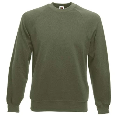 Abbildung von Fruit of the Loom Raglan Sweatshirt für Herren, matt