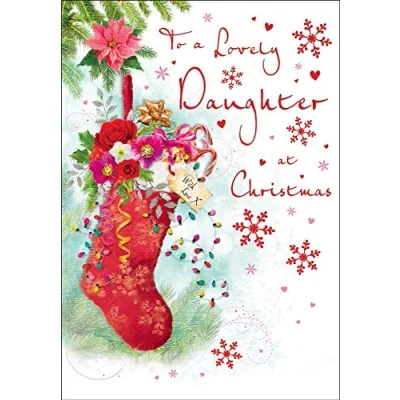 Abbildung von Regal Publishing Traditionelle Weihnachtskarte Tochter 22,9 x 15,2 cm C85290