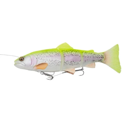 Abbildung von Savage Gear 4D Line Thru Trout Gummiforelle Gummifisch, Farbe:Lemon Trout, Länge/Gewicht/Schwimmverhalten:25cm / 180g langsam sinkend