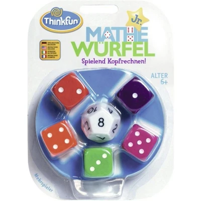 Abbildung von Thinkfun Mathe WÜRFEL Junior Brettspiel für Kinder, Größe: One Size, Mehrfarbig