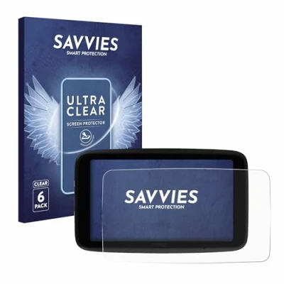 Abbildung von Savvies 6 Stück Schutzfolie für TomTom GO Superior 6&quot; Displayschutz Folie Ultra Transparent