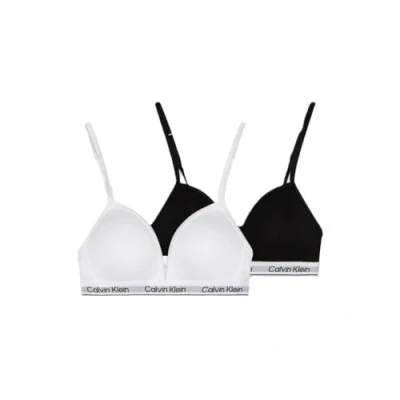 Abbildung von Calvin Klein Underwear Triangle 2 PACK Bustier für Kinder, Größe: 164 176, Black/classic white