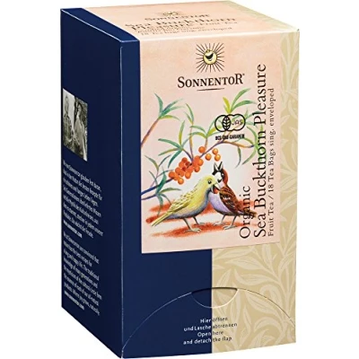 Abbildung von Sonnentor Sanddorn Genuss Früchtetee Doppelkammerbeutel, 2er Pack (2 x 54 g) Bio
