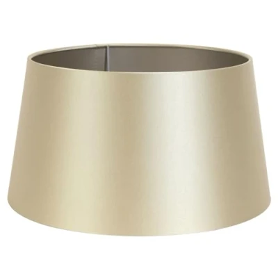Abbildung von Light &amp; Living Lampenschirm MONACO, Ø 25 cm, Goldgelb, Taupe, Stoff, PVC