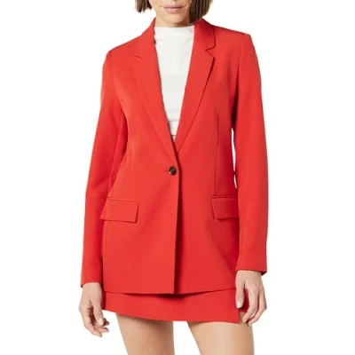 Abbildung von The Drop Blake Langer Blazer, Lava Red, XL